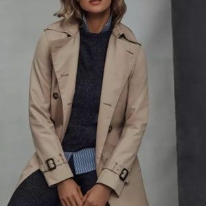 Brooks Brother Cotton Trenchcoat 10 Khaki